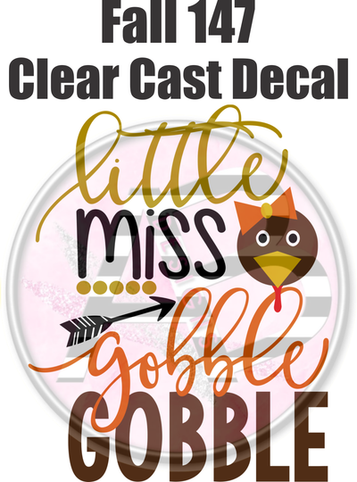 Fall 147 - Clear Cast Decal