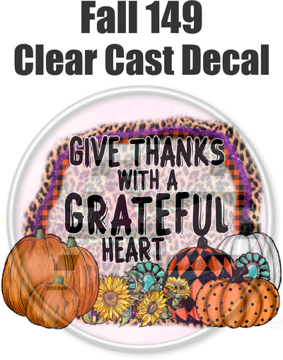 Fall 149 - Clear Cast Decal