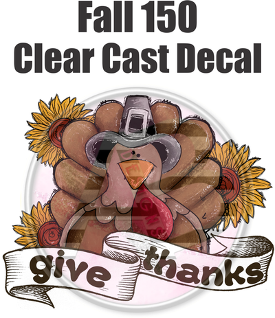 Fall 150 - Clear Cast Decal