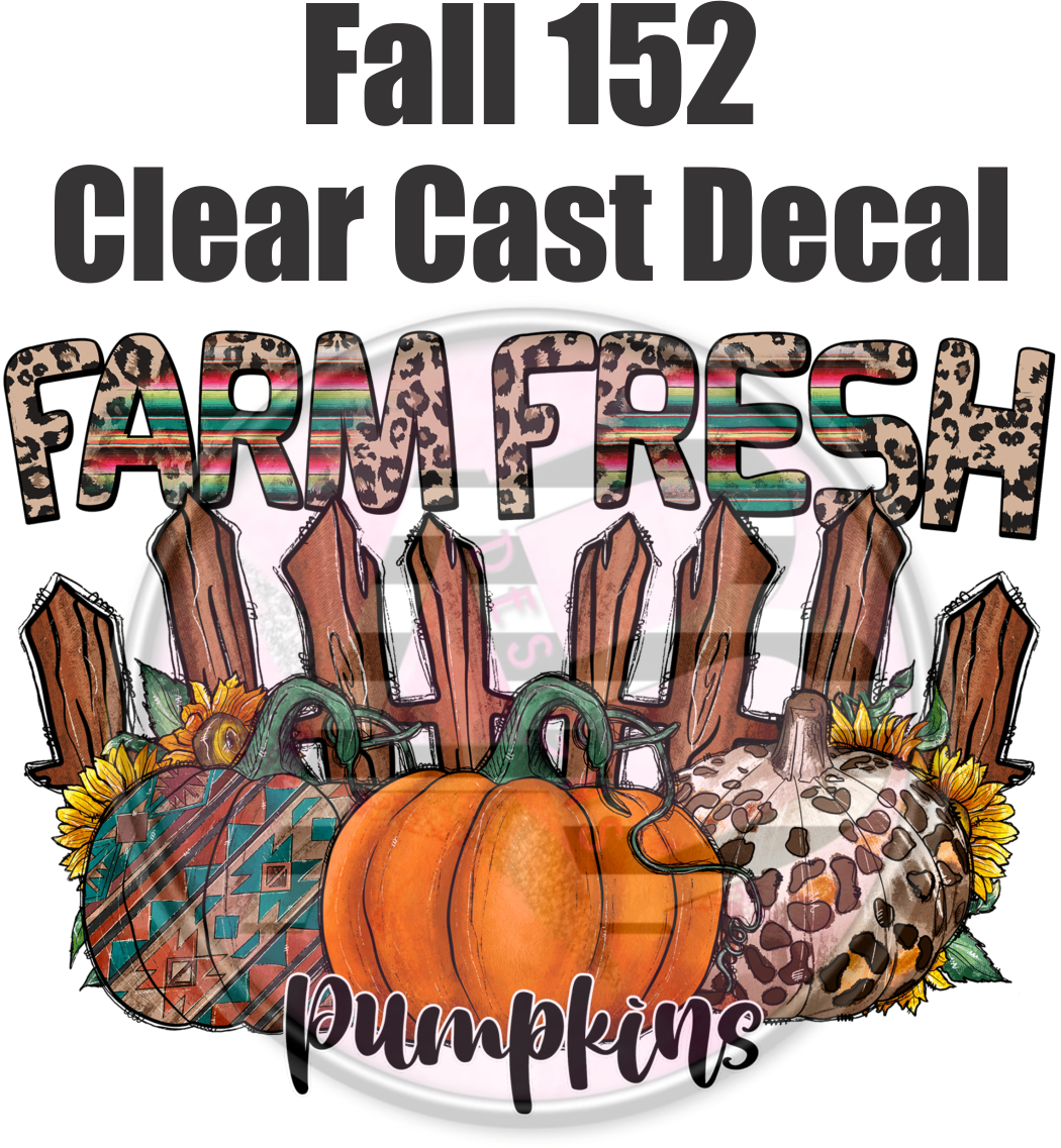 Fall 152 - Clear Cast Decal