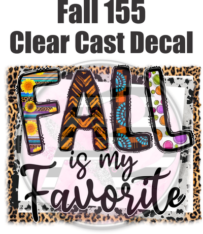 Fall 155 - Clear Cast Decal