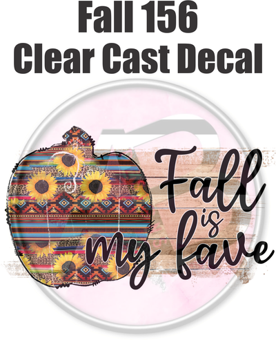 Fall 156 - Clear Cast Decal