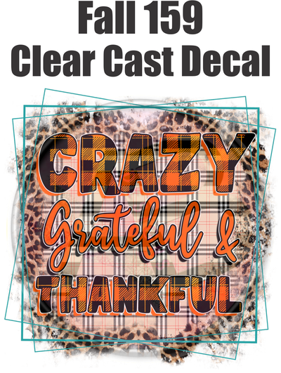 Fall 159 - Clear Cast Decal