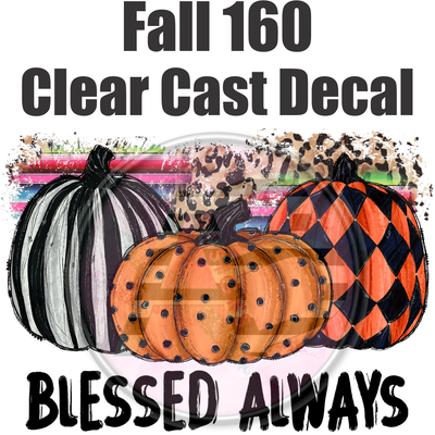 Fall 160 - Clear Cast Decal