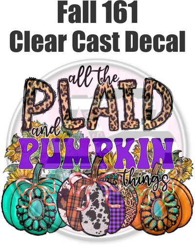 Fall 161 - Clear Cast Decal