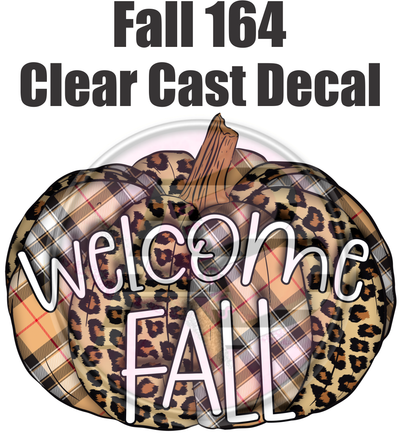 Fall 164 - Clear Cast Decal