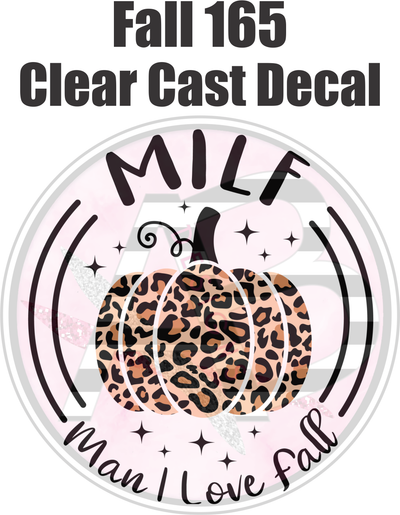 Fall 165 - Clear Cast Decal