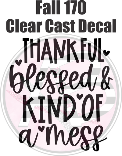 Fall 170 - Clear Cast Decal