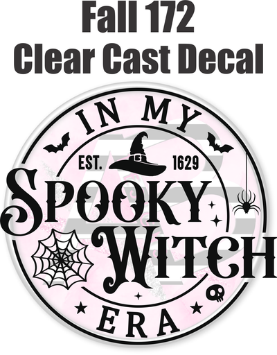 Fall 172 - Clear Cast Decal