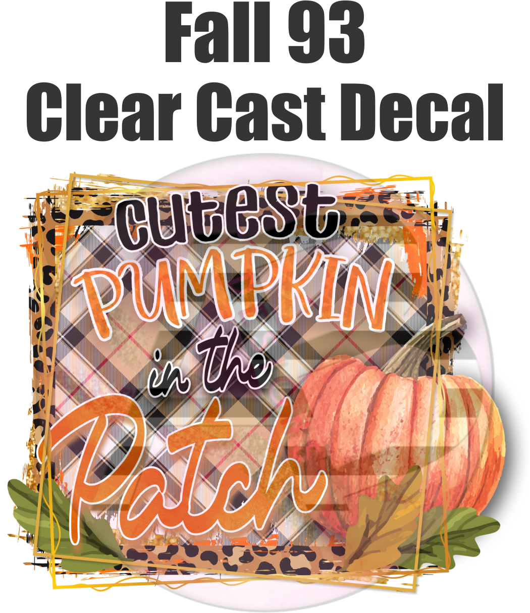 Fall 93 - Clear Cast Decal