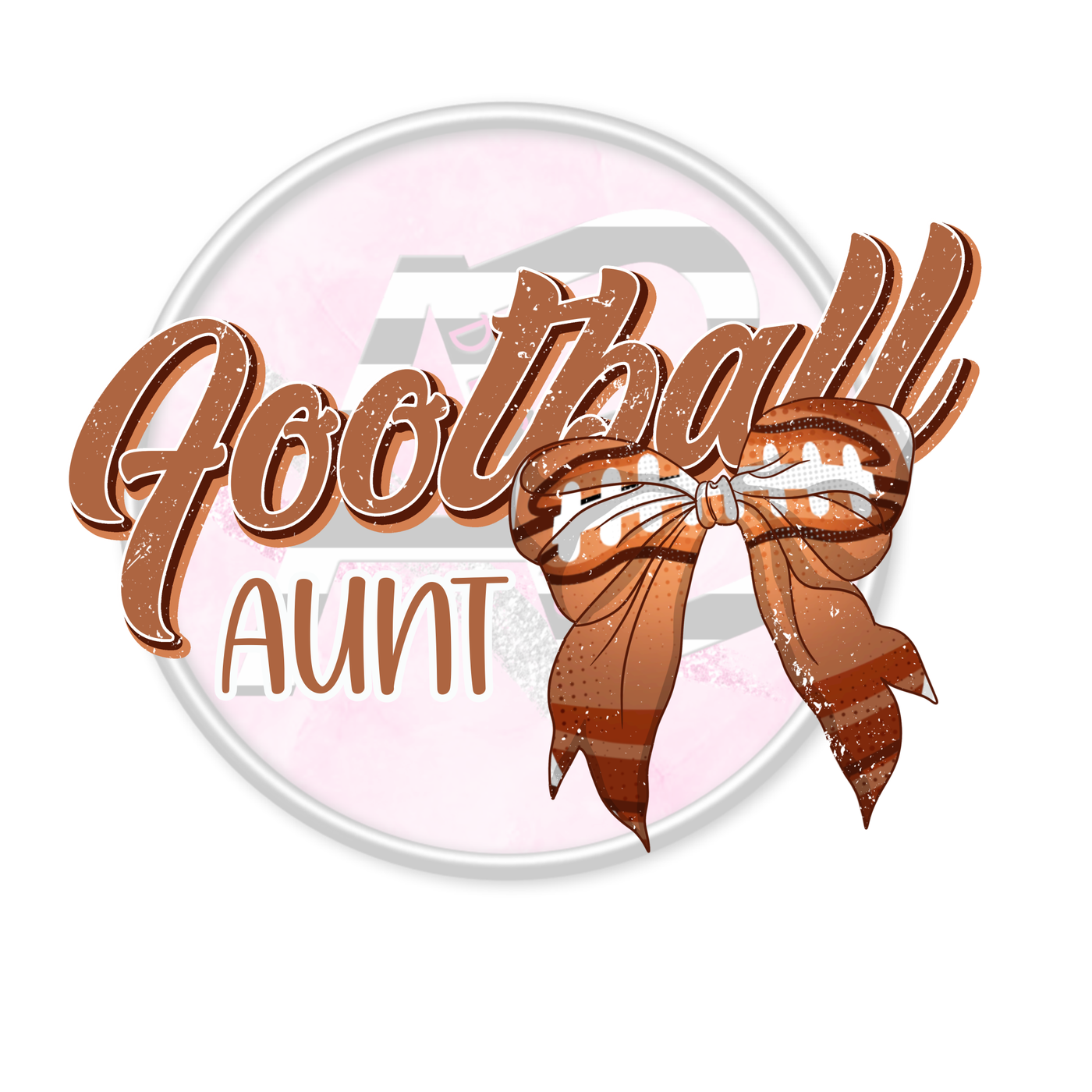 DTF Heat Transfer - Football Aunt 01