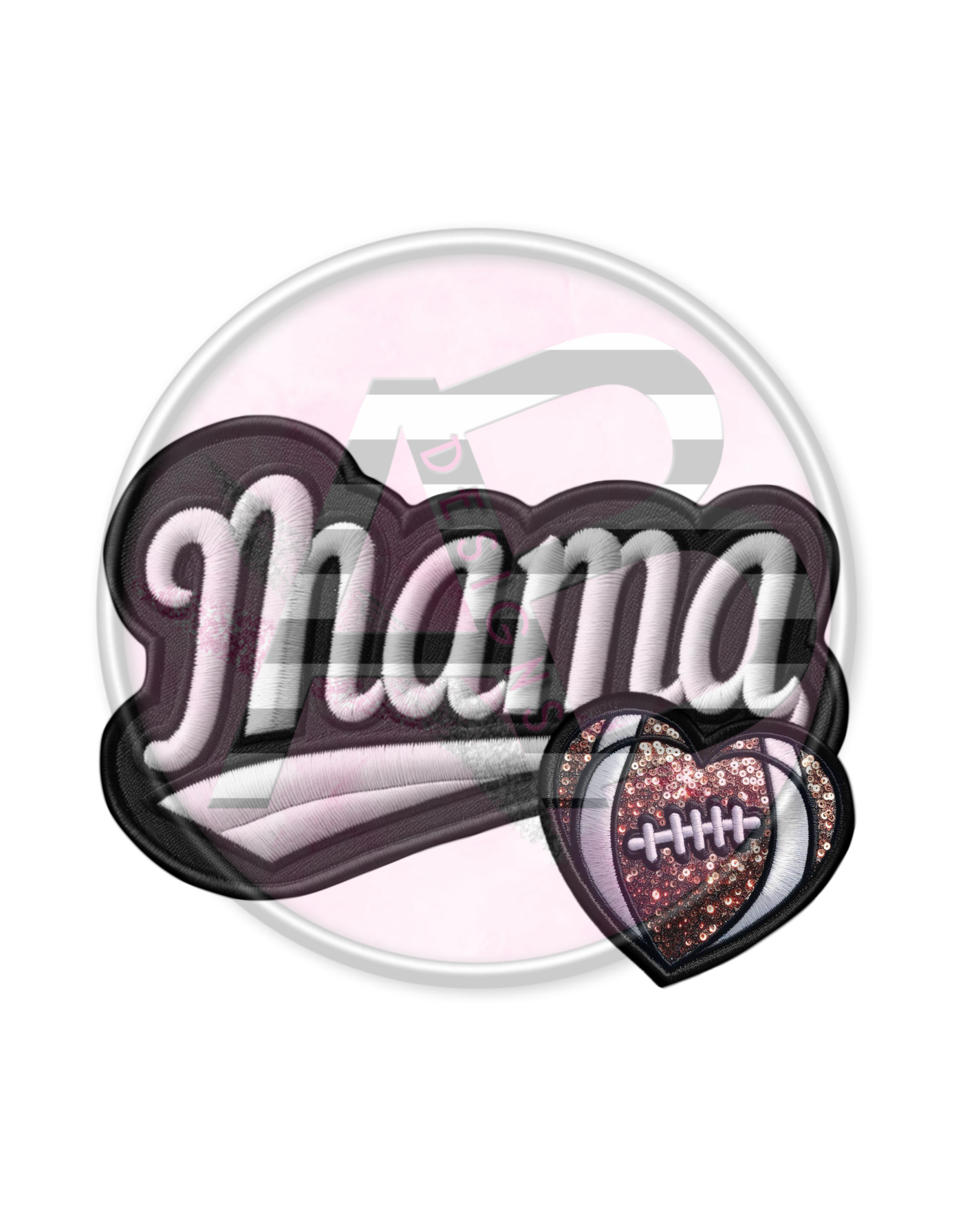 DTF Heat Transfer - Football Mom 07