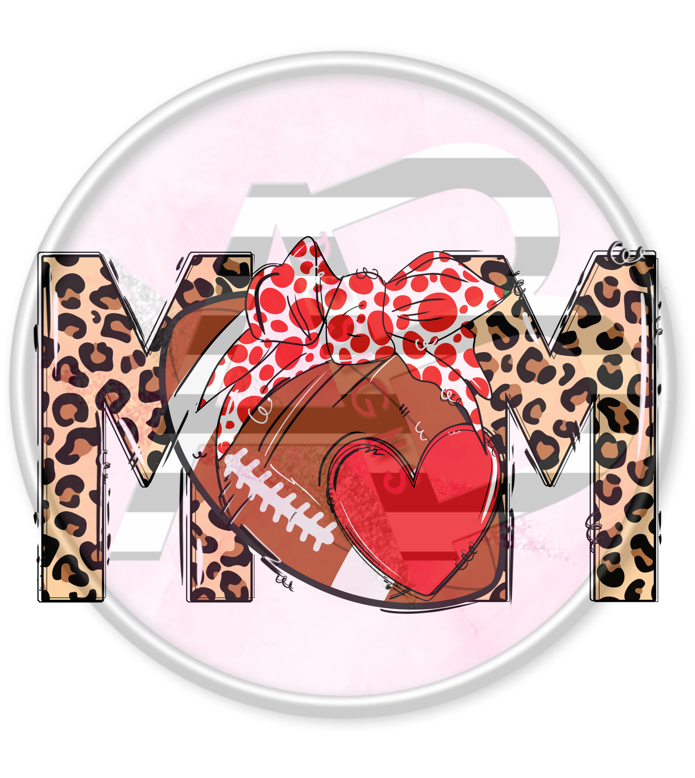 DTF Heat Transfer - Football Mom 11