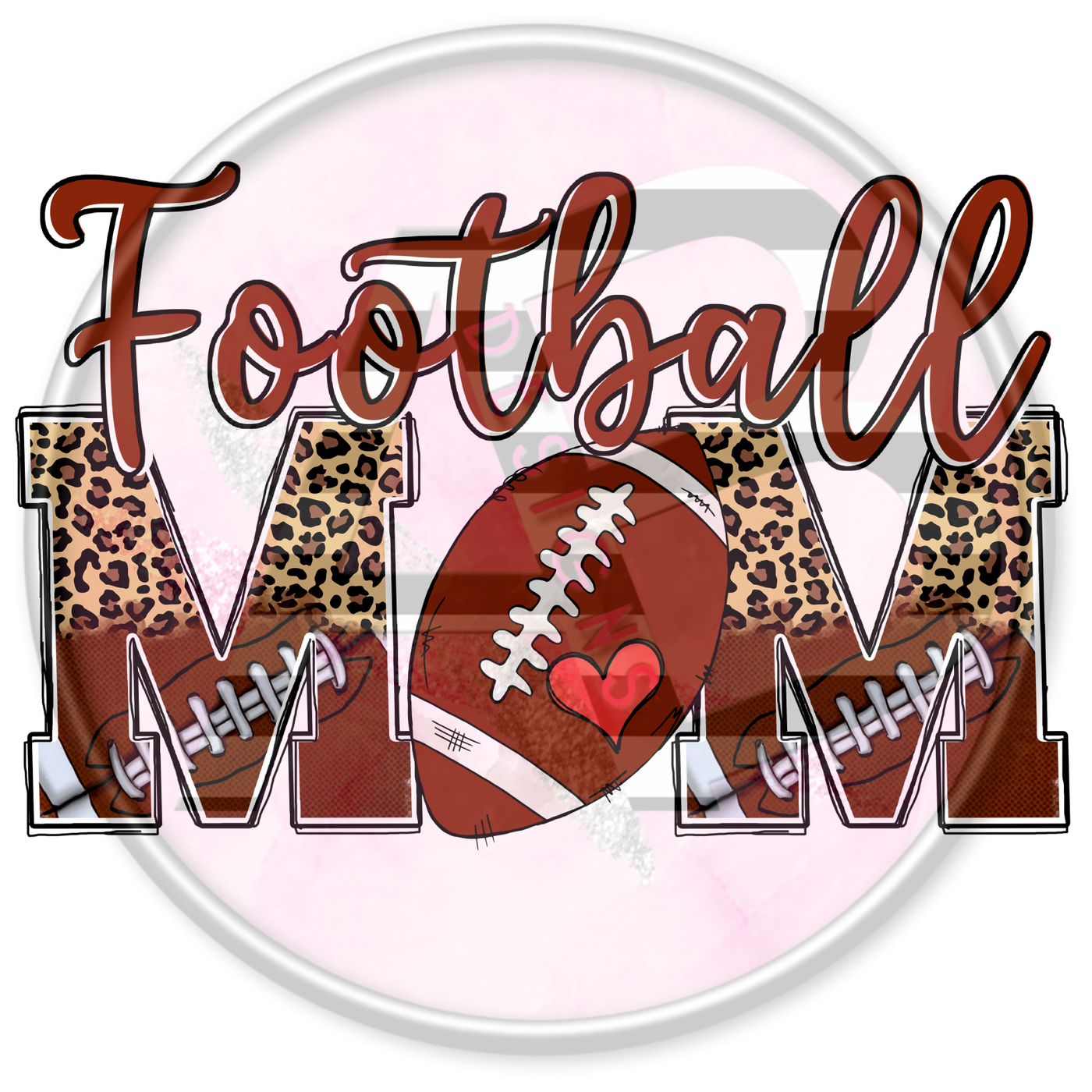 DTF Heat Transfer - Football Mom 13