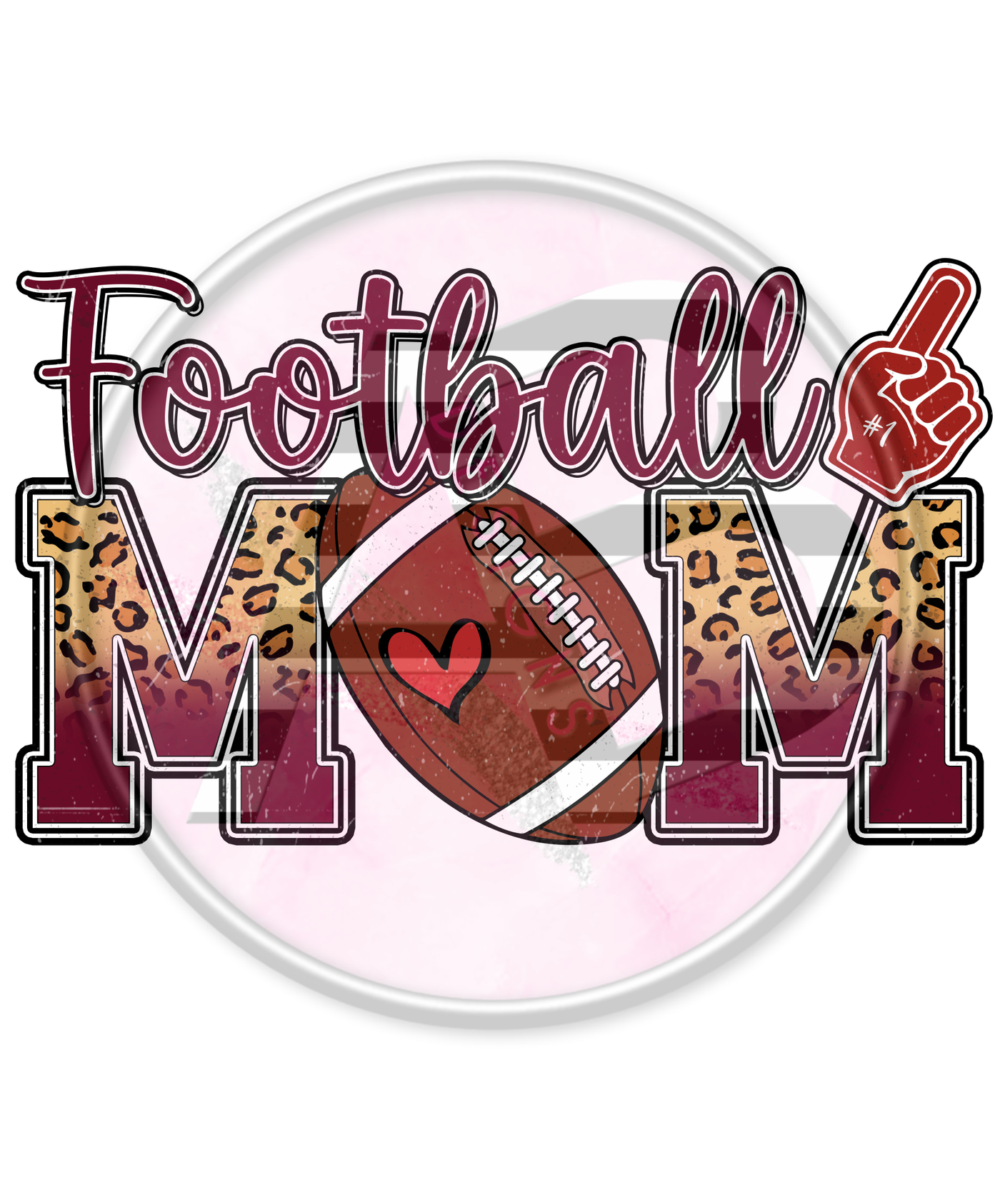 DTF Heat Transfer - Football Mom 14