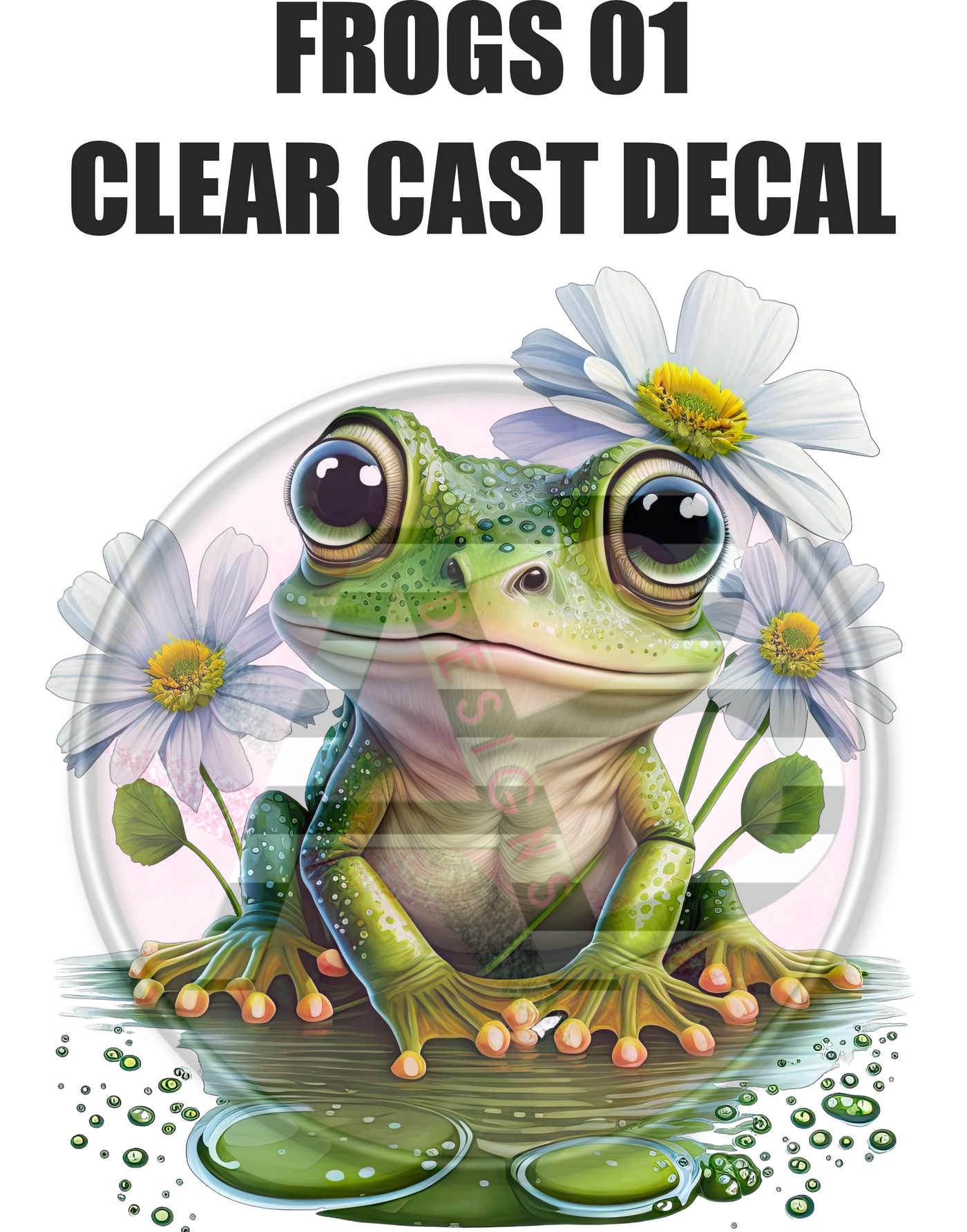 Frogs 01 - Clear Cast Decal - 147