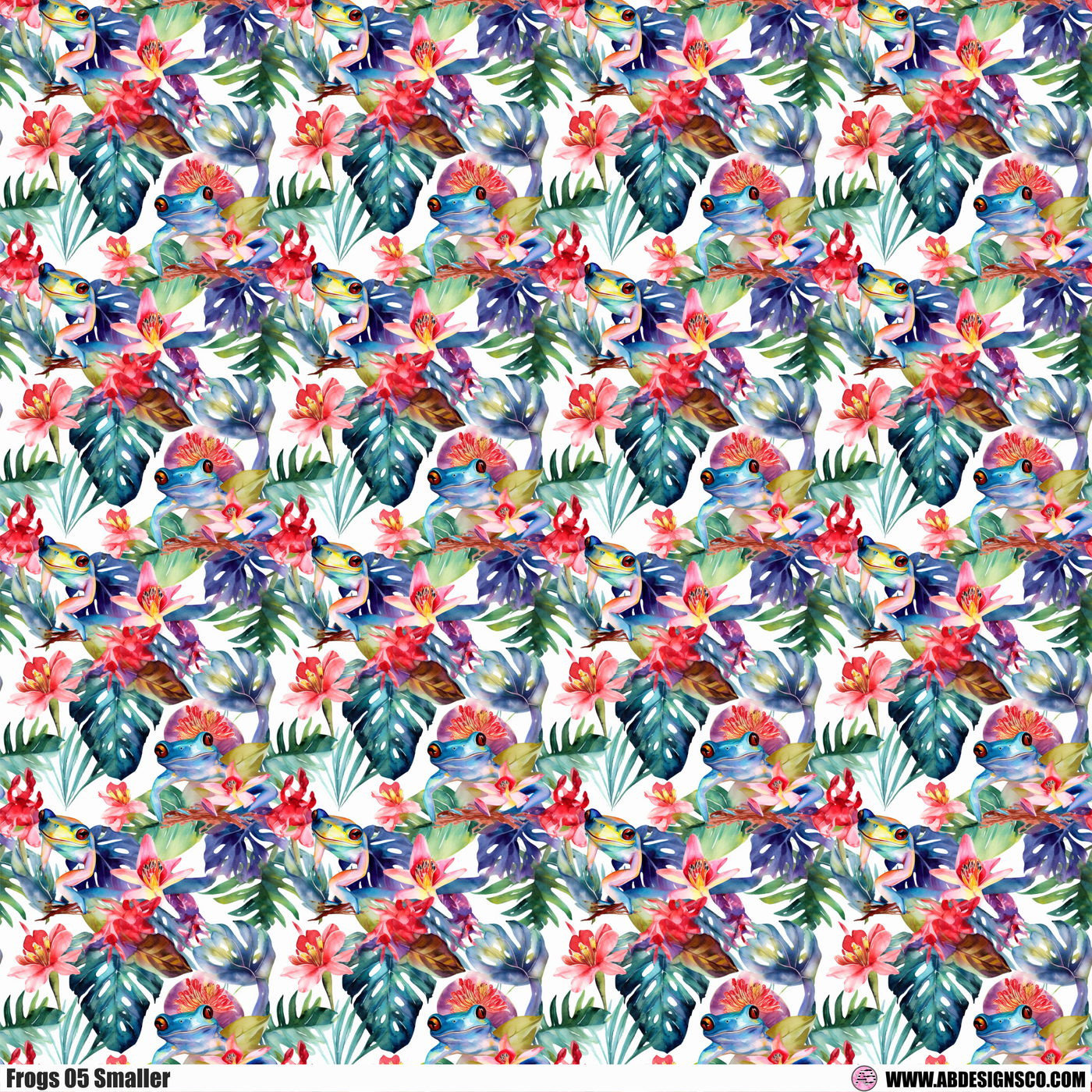 Adhesive Patterned Vinyl - Frog 05 Smaller