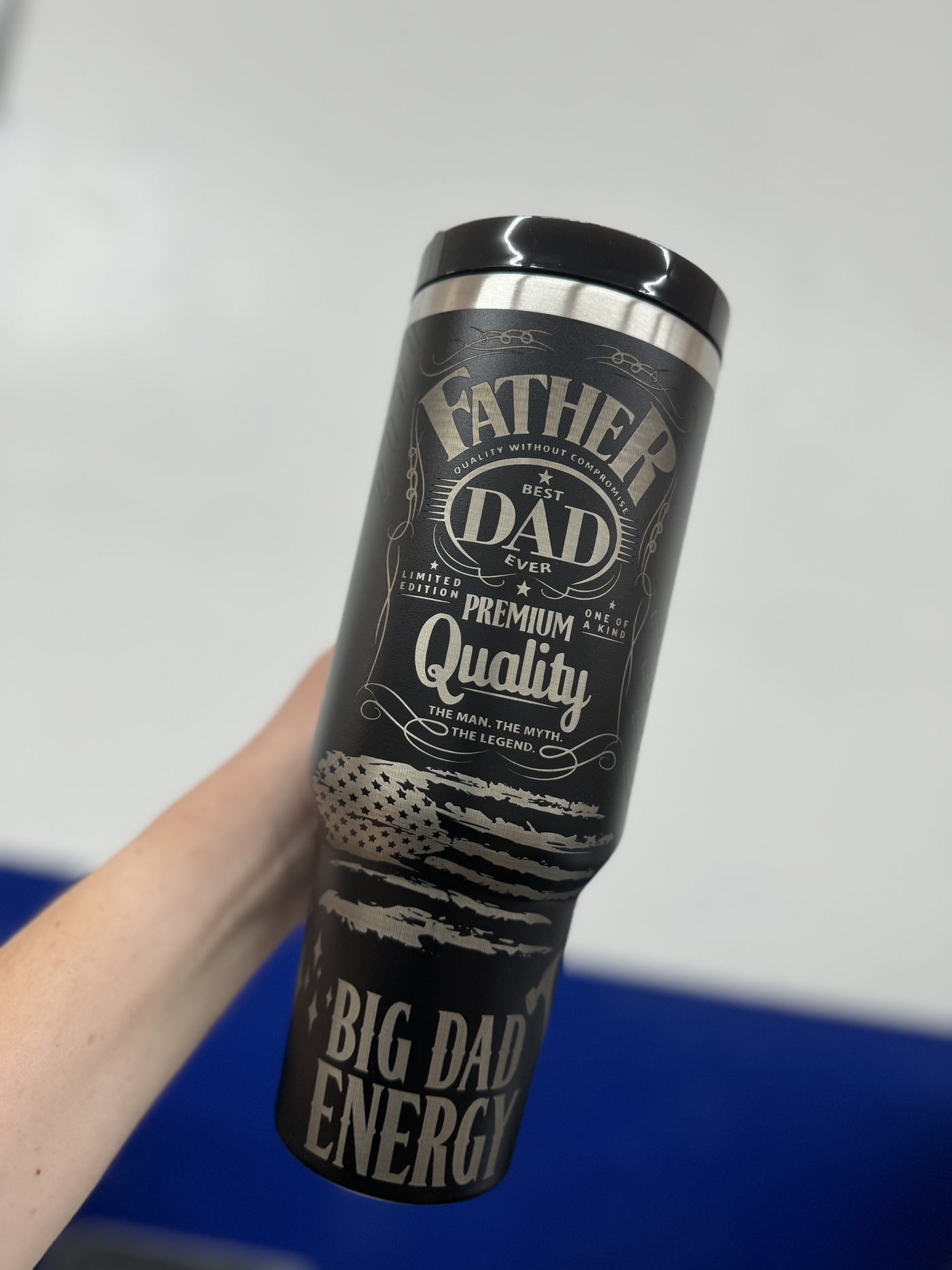 Dad Theme 1 40oz - Custom Laser Engraved