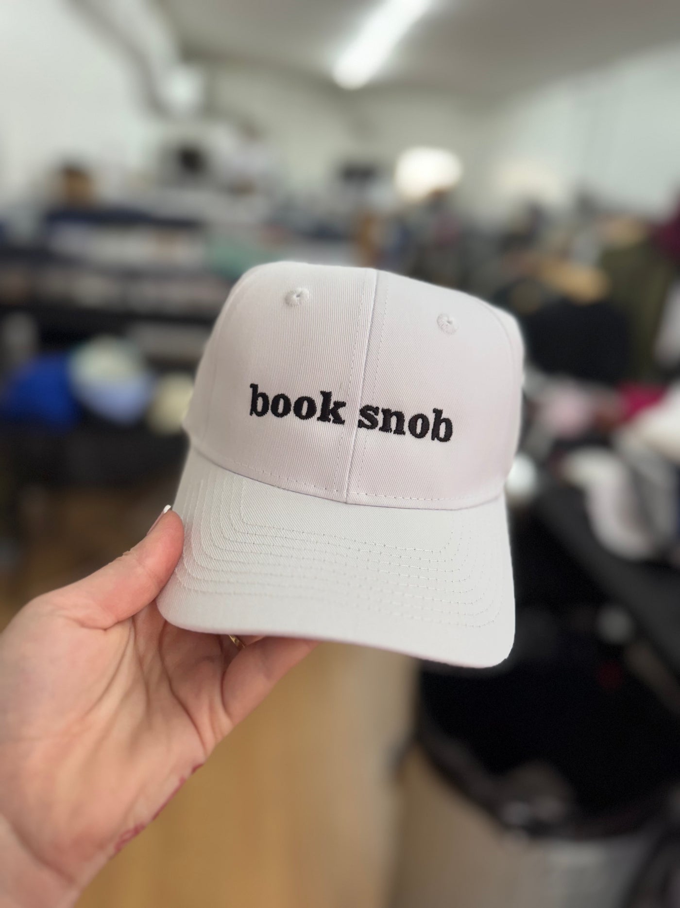 Book Snob | Embroidered Hat