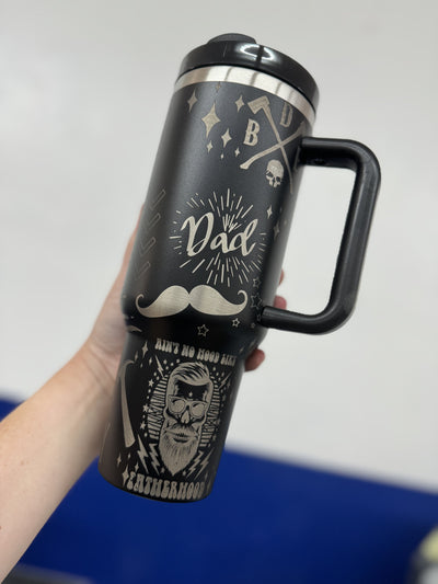 Dad Theme 1 40oz - Custom Laser Engraved