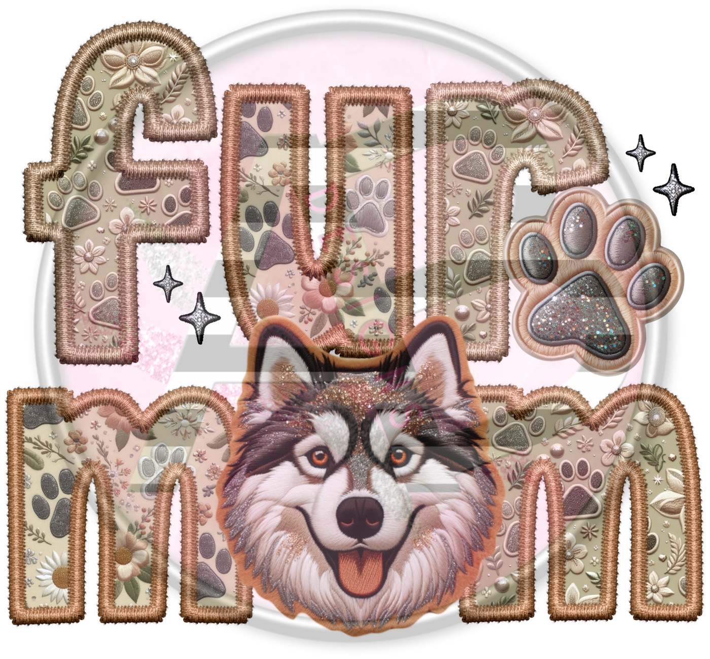 DTF Heat Transfer - Fur Mom 04