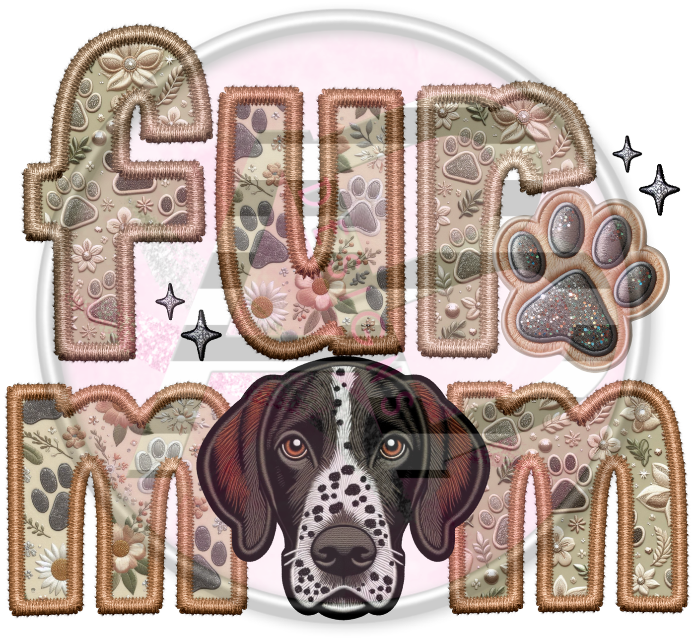 DTF Heat Transfer - Fur Mom 07