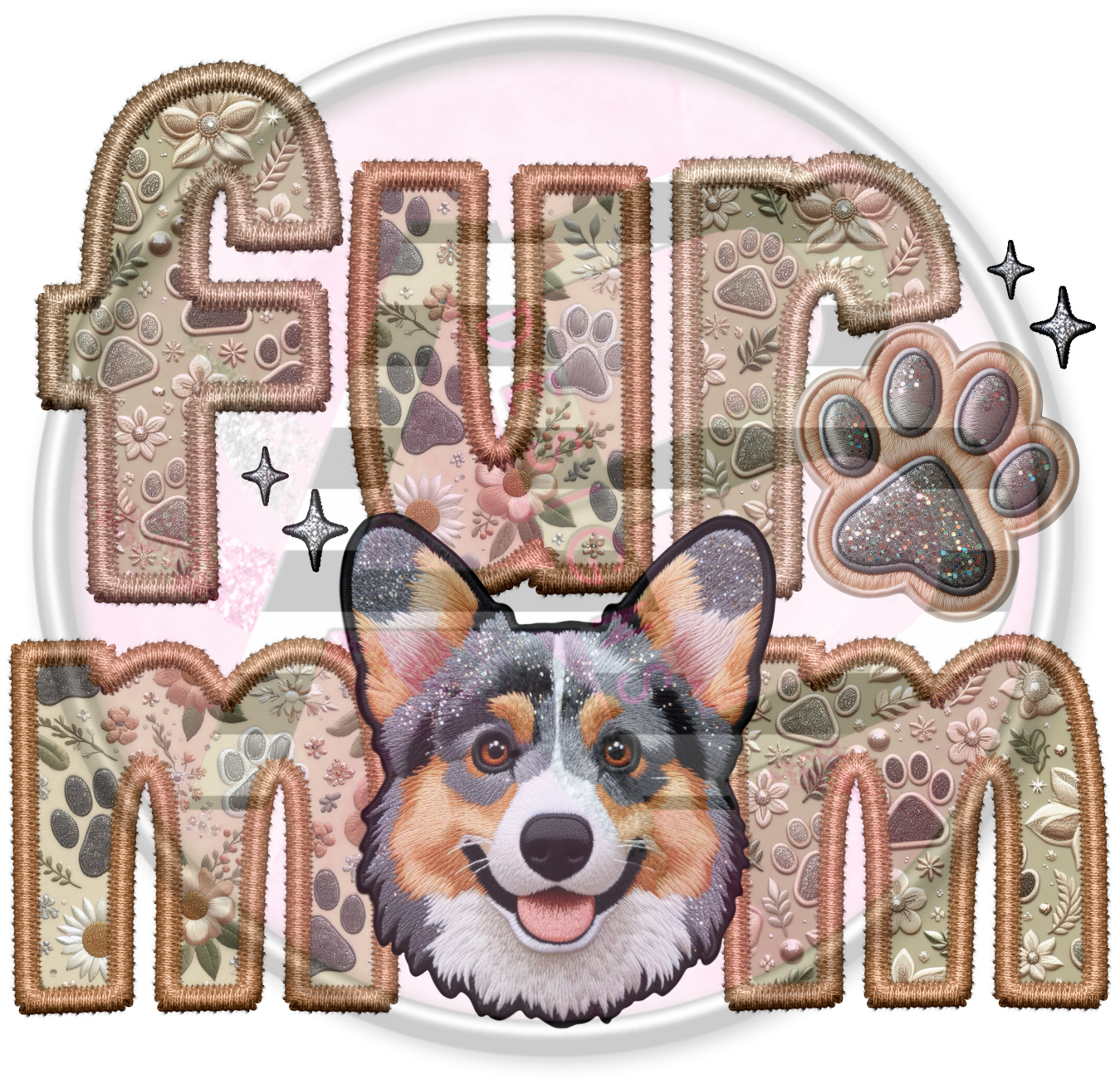 DTF Heat Transfer - Fur Mom 105