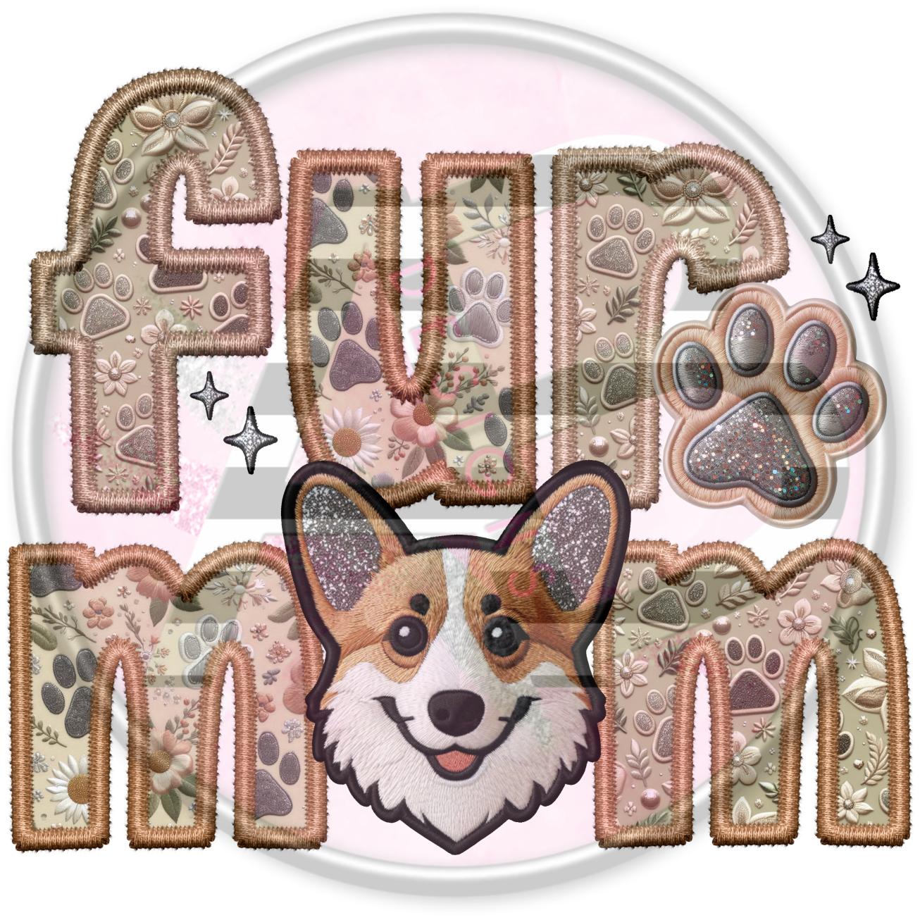 DTF Heat Transfer - Fur Mom 107