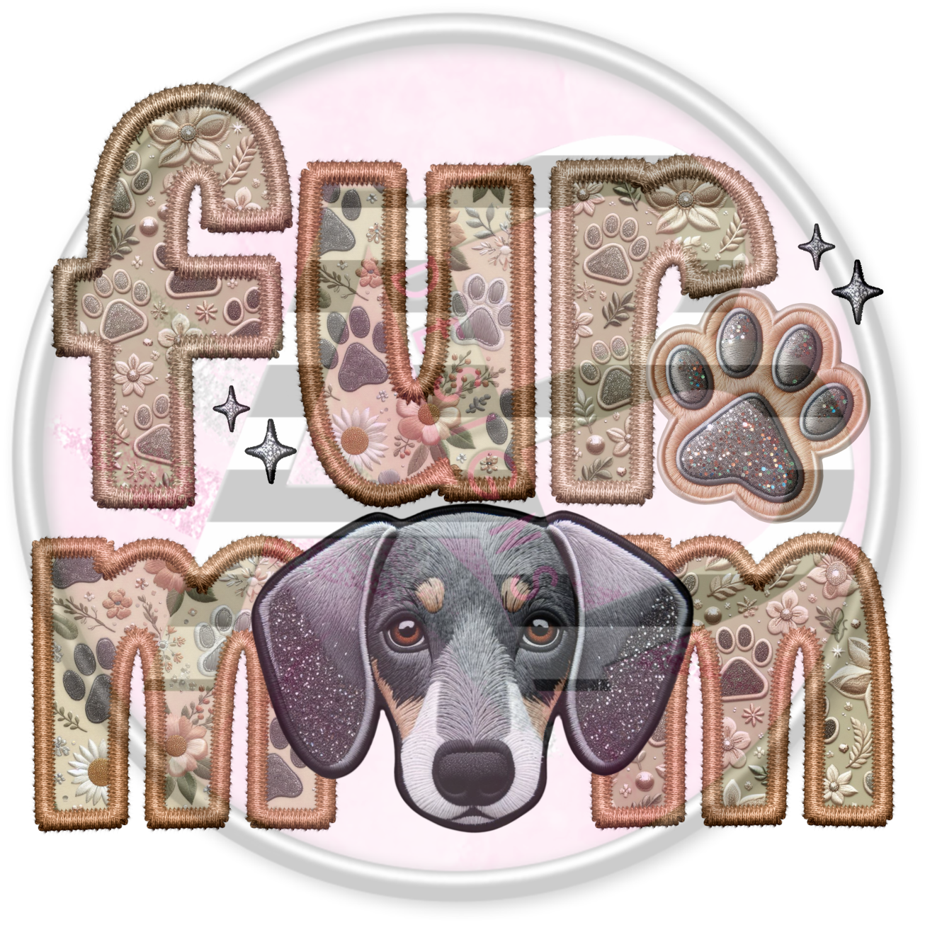 DTF Heat Transfer - Fur Mom 111