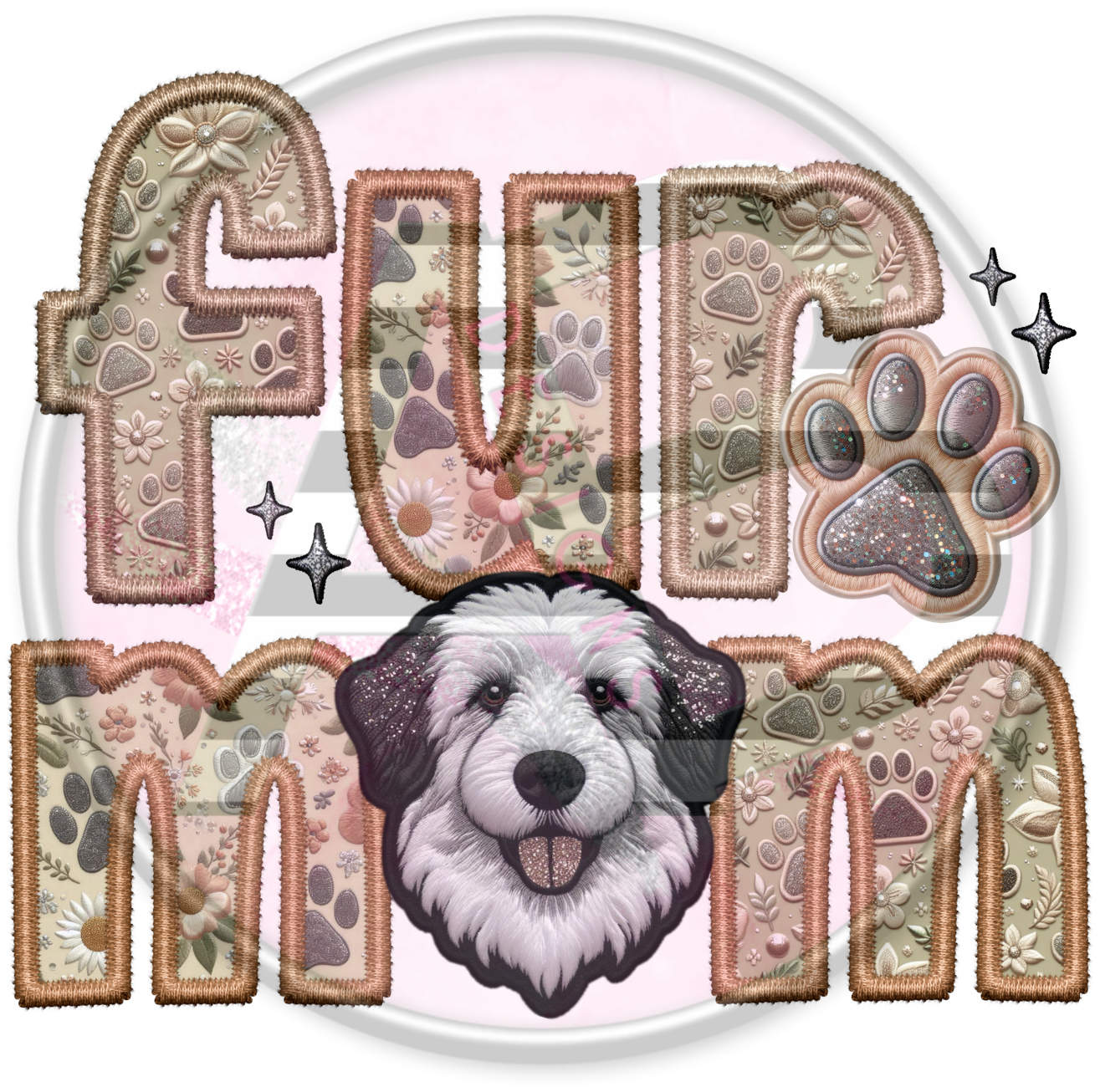 DTF Heat Transfer - Fur Mom 123