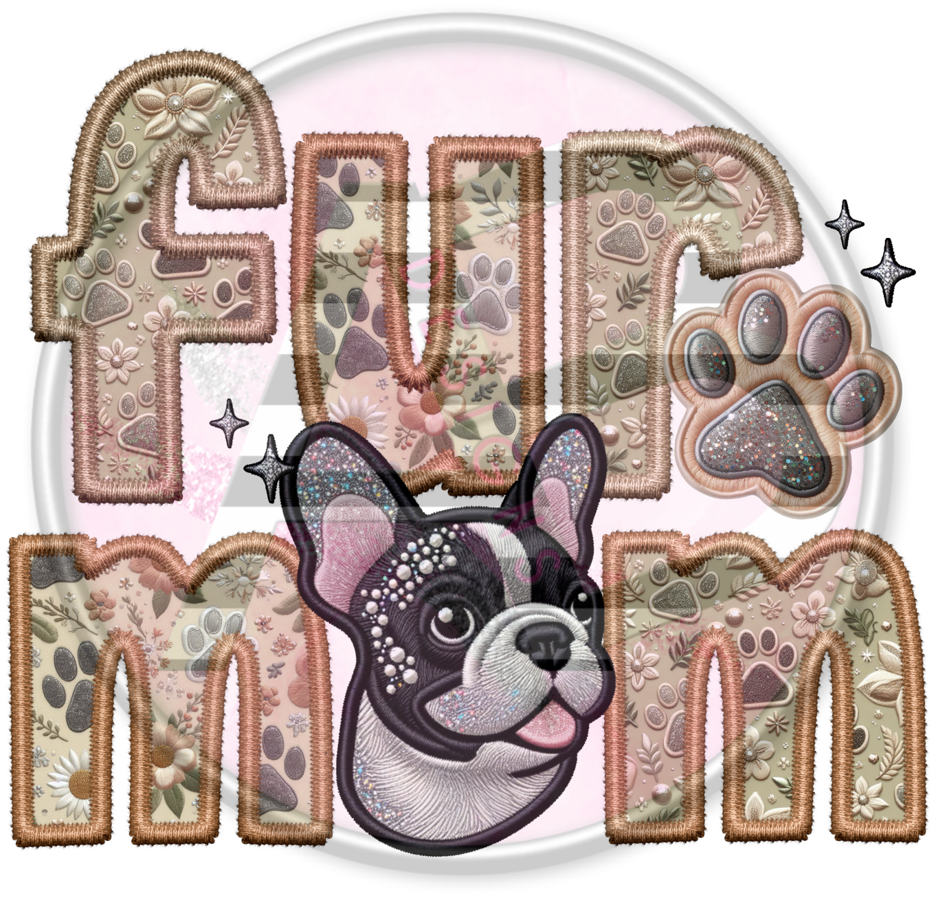 DTF Heat Transfer - Fur Mom 129