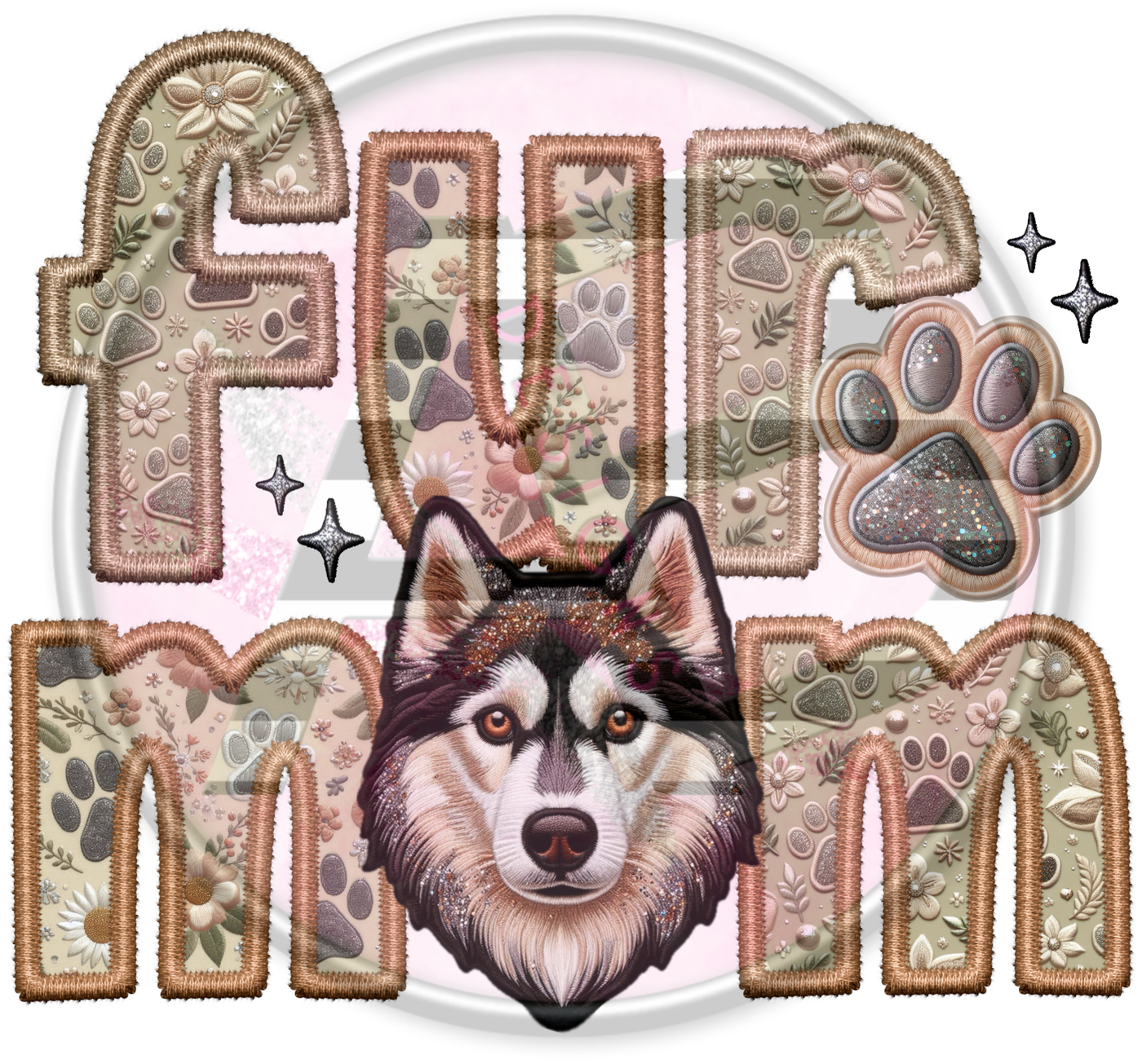 DTF Heat Transfer - Fur Mom 17