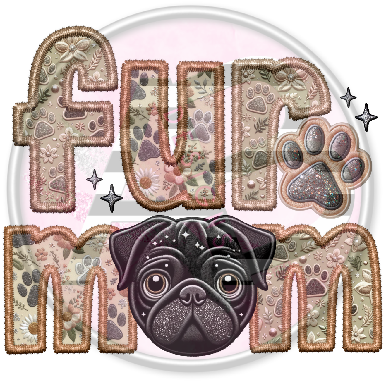 DTF Heat Transfer - Fur Mom 52