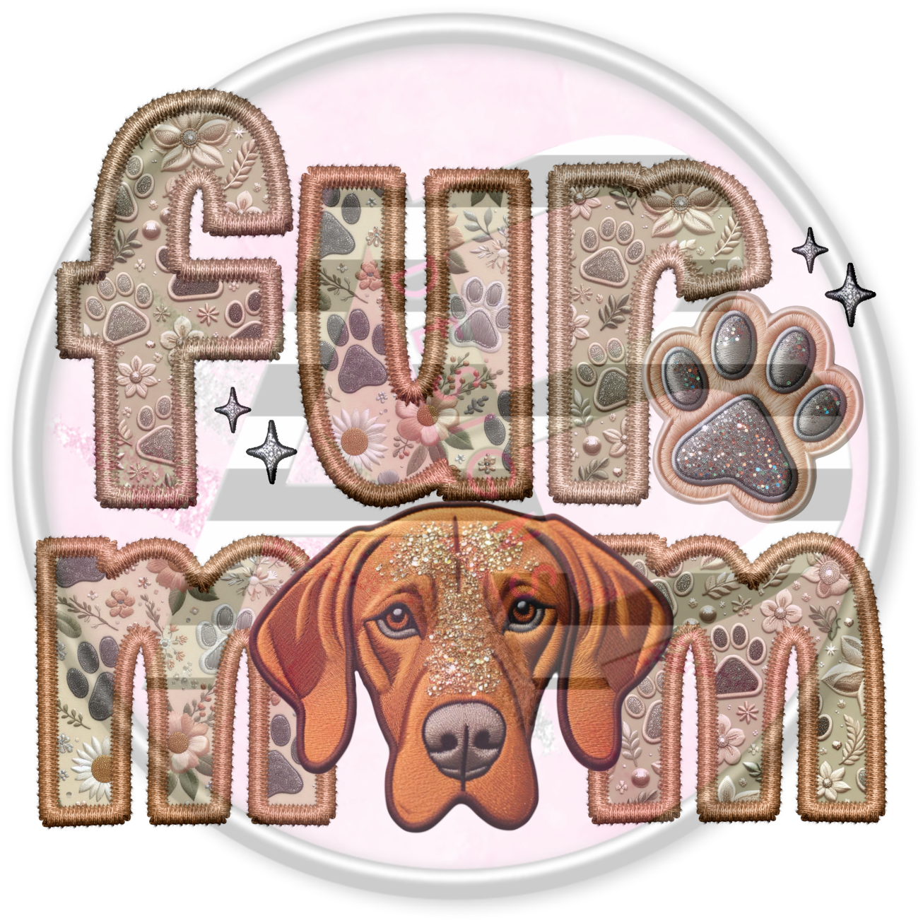 DTF Heat Transfer - Fur Mom 68