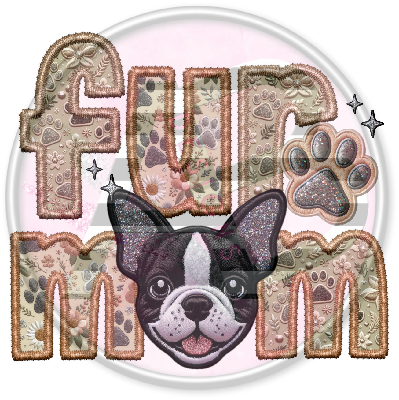 DTF Heat Transfer - Fur Mom 86