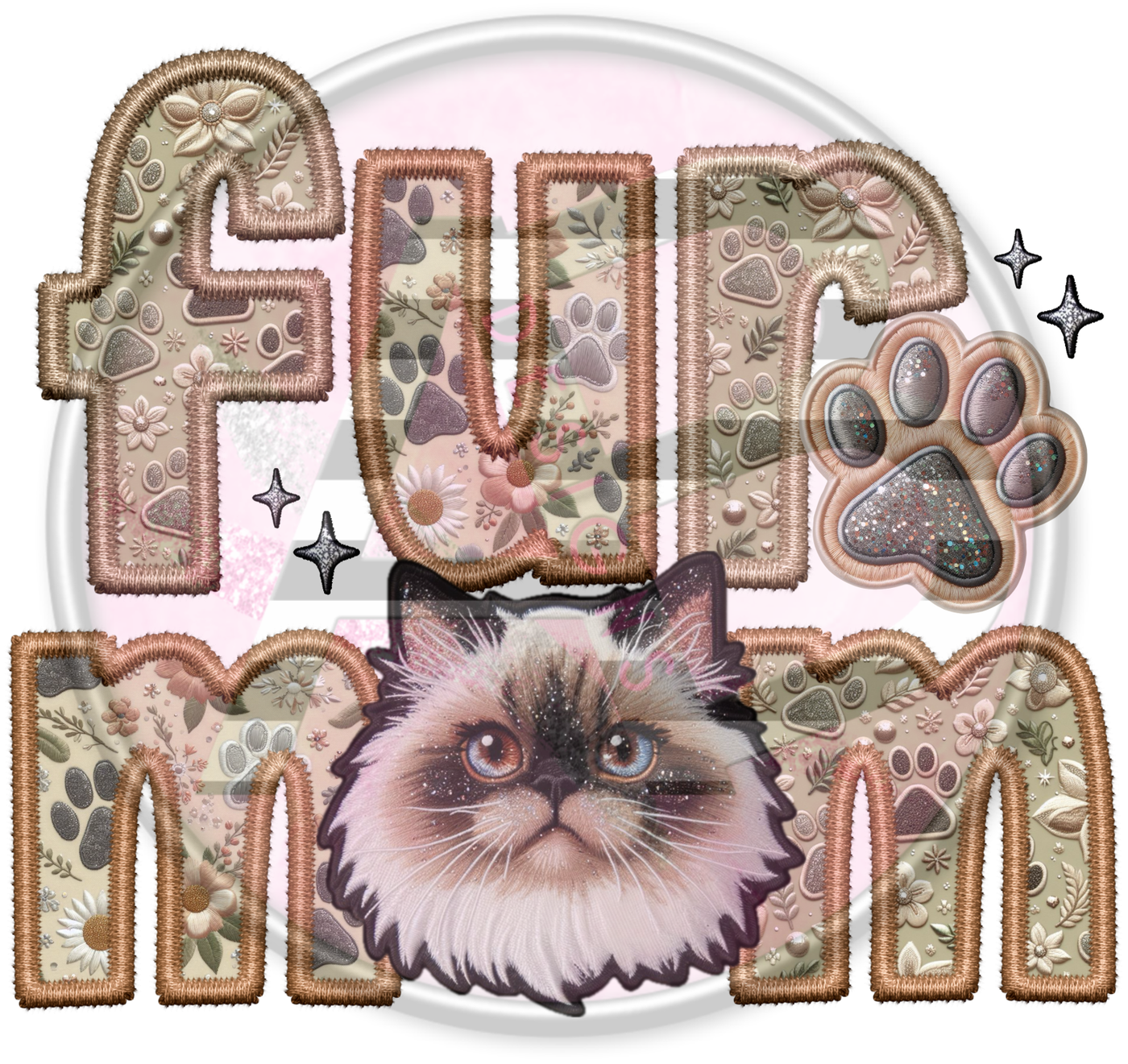 DTF Heat Transfer - Fur Mom Cat 05