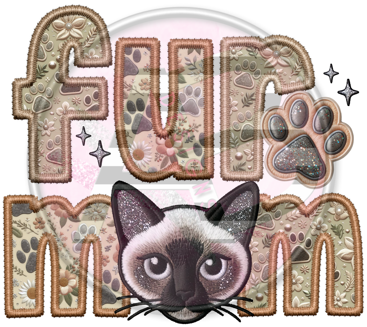 DTF Heat Transfer - Fur Mom Cat 10