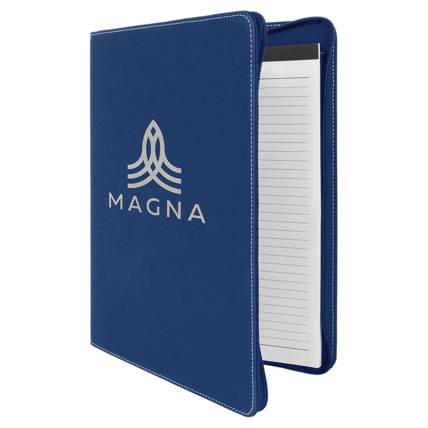 Portfolio with zipper & notepad - 9.5" x 12" - Custom Laser Engraving