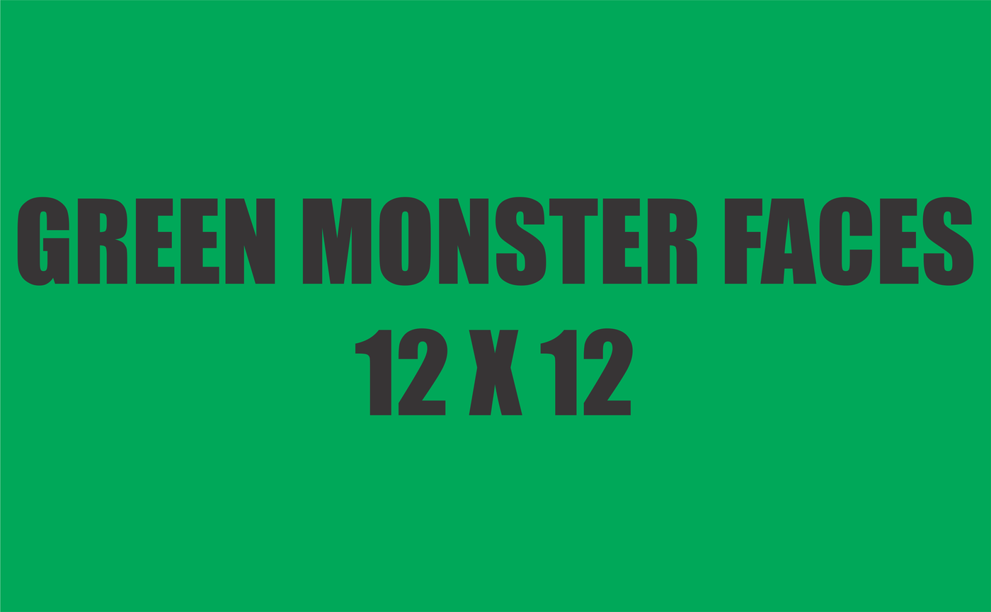 Christmas Monster 12 x 12 Clear Cast Full Sheet