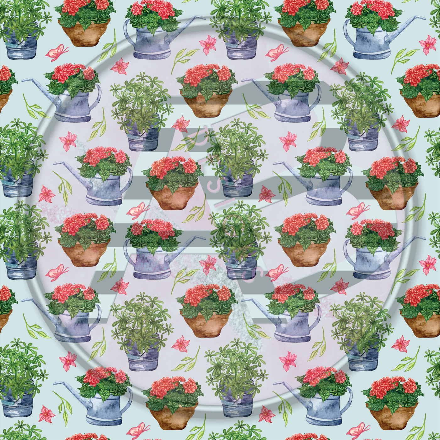 Adhesive Patterned Vinyl - Gardening 14 SMALLER