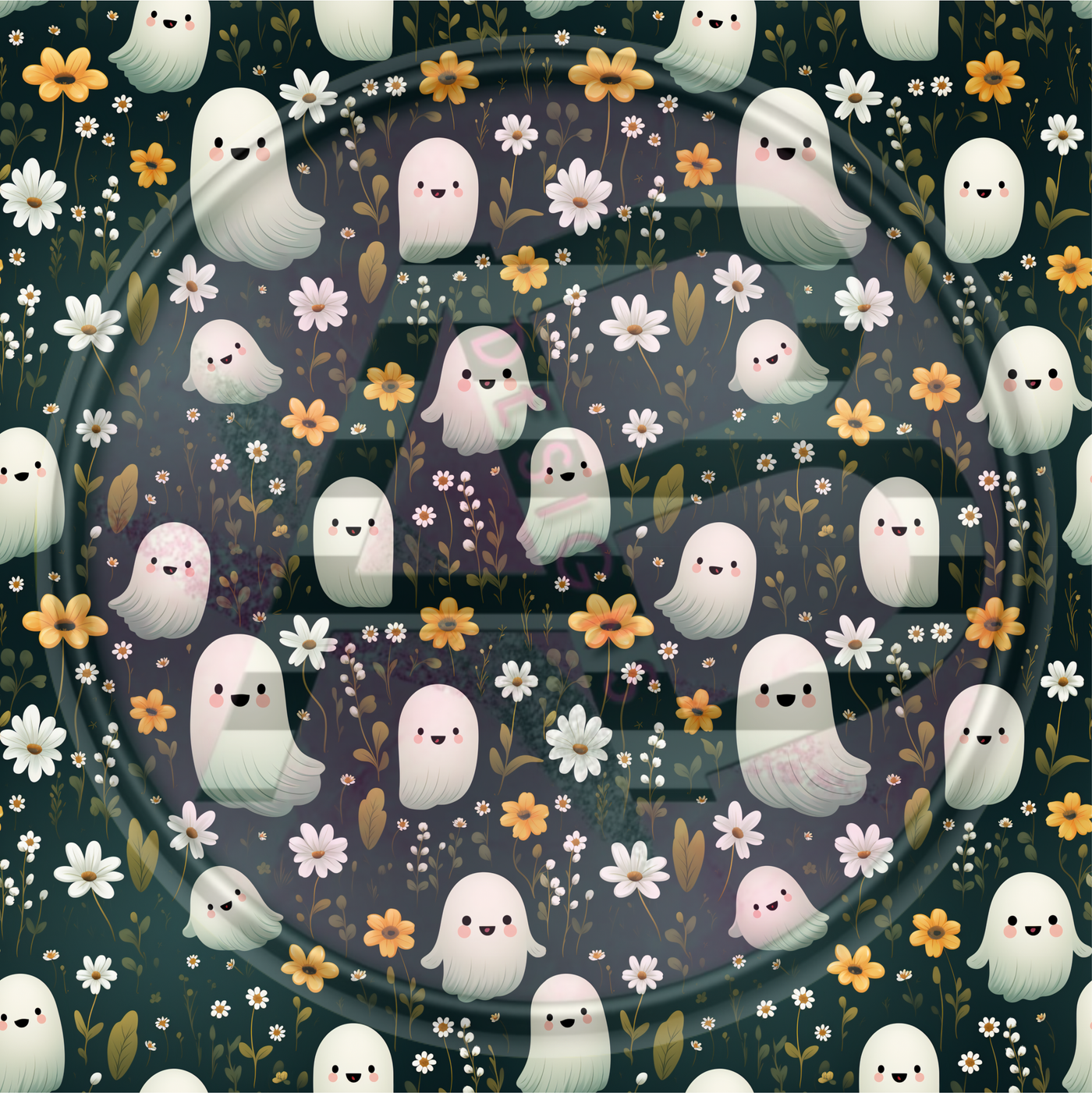 Adhesive Patterned Vinyl - Ghost 03 Smaller