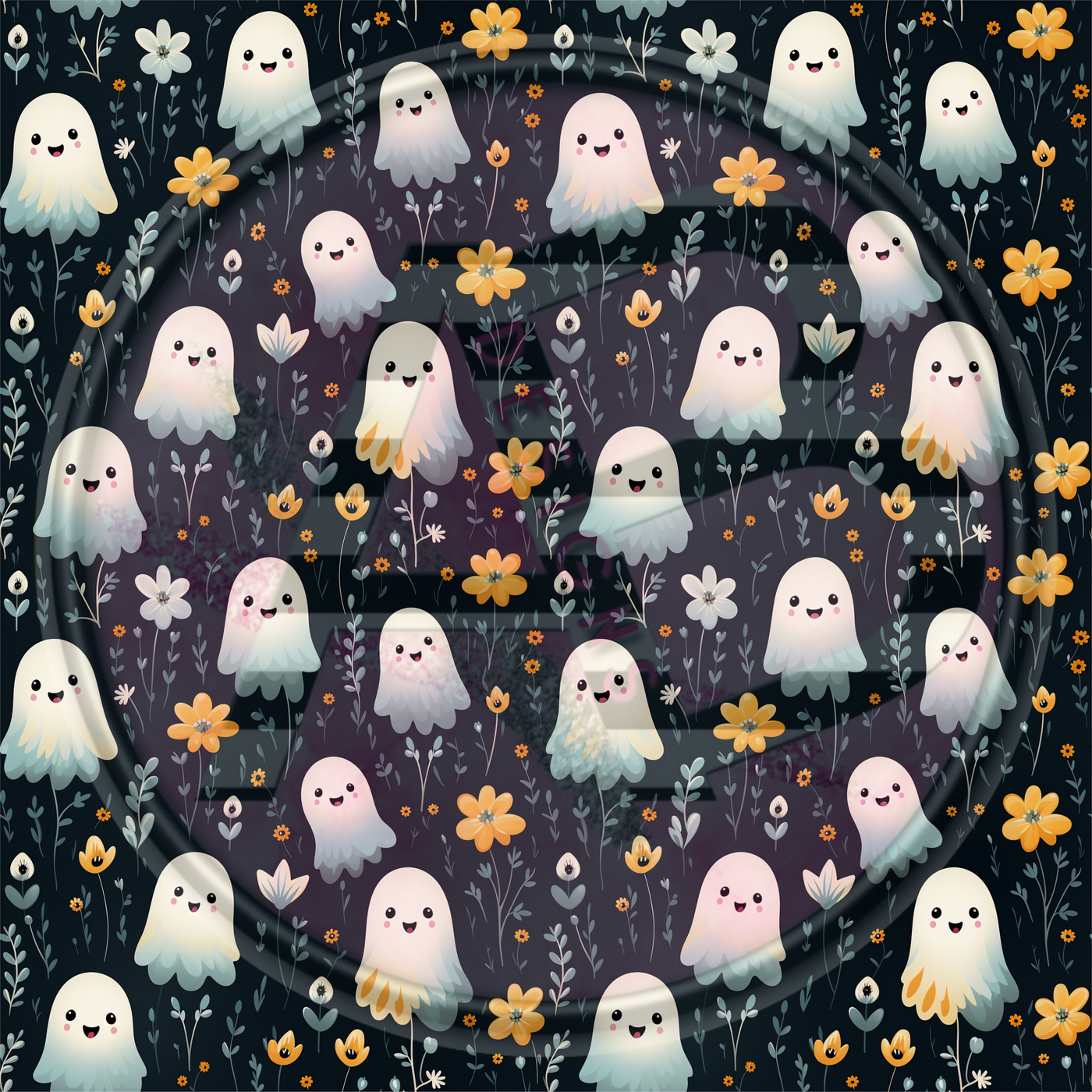 Adhesive Patterned Vinyl - Ghost 06 Smaller
