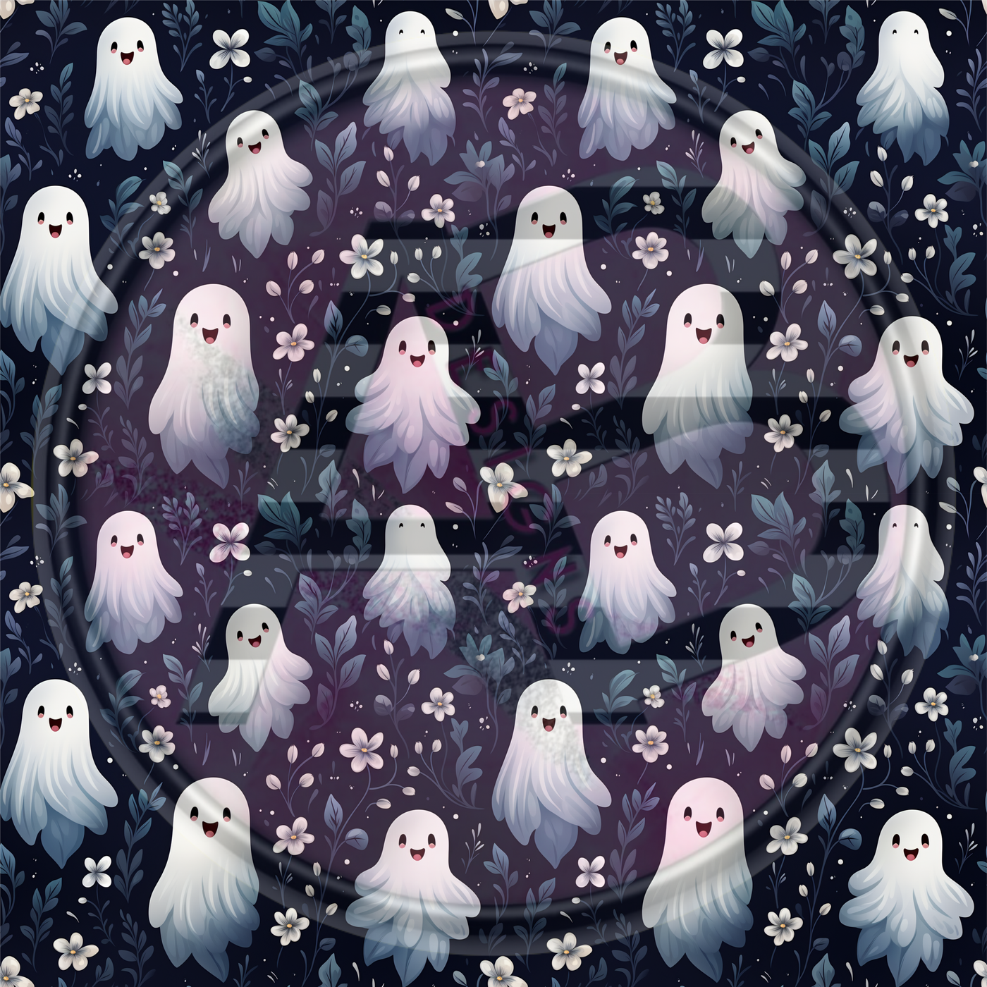 Adhesive Patterned Vinyl - Ghost 10 Smaller