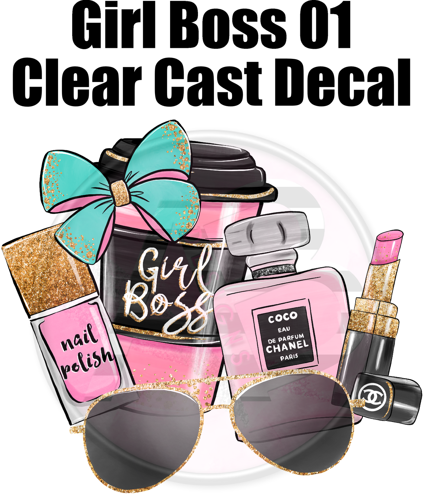 Girl Boss 01 - Clear Cast Decal
