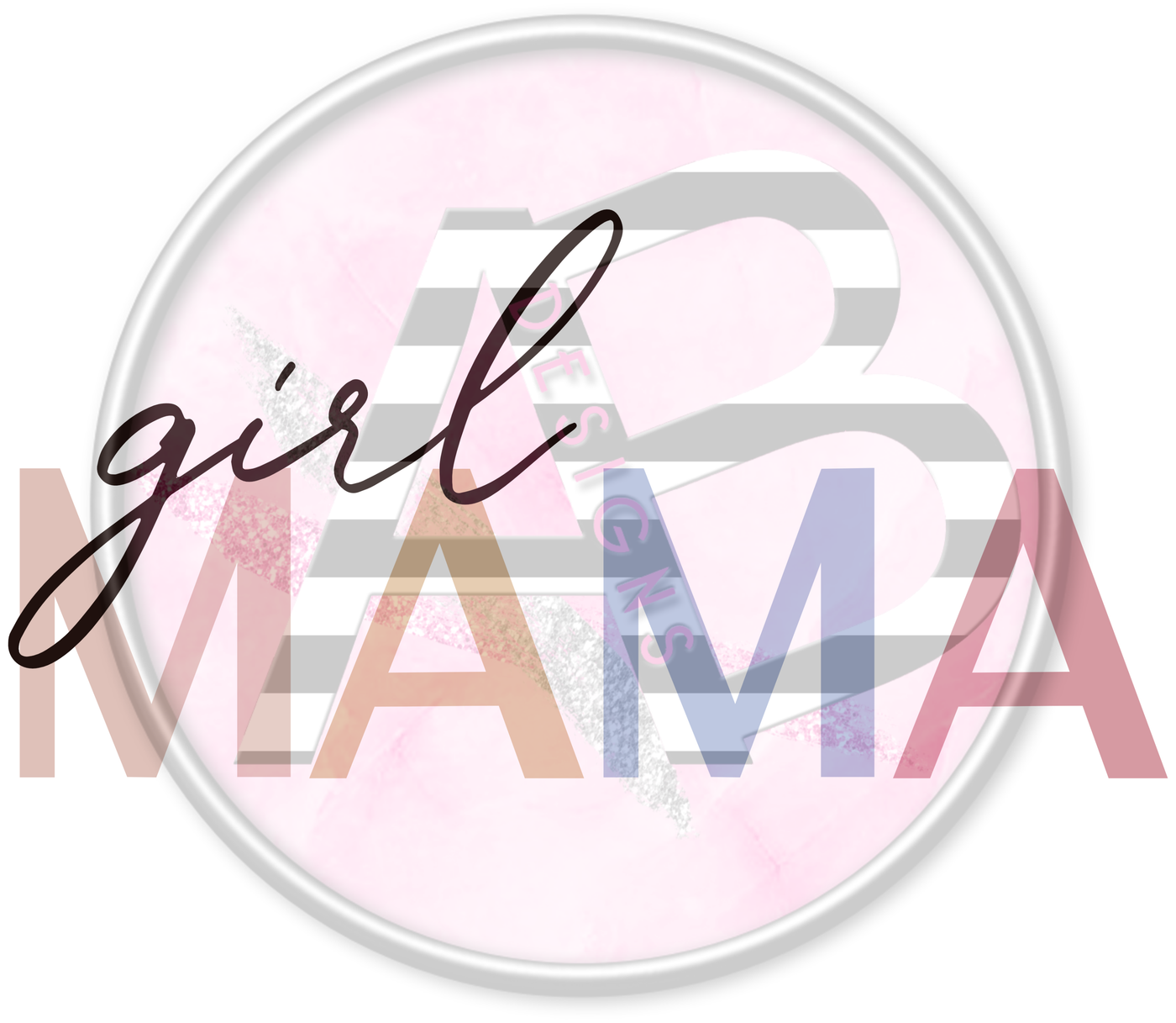 DTF Heat Transfer - Girl Mama 02