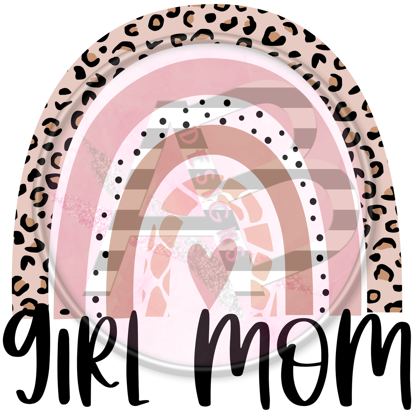 DTF Heat Transfer - Girl Mom 01