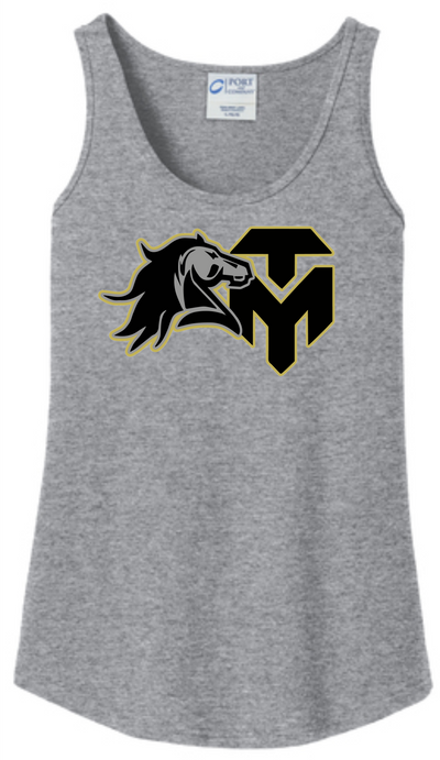 Trinity Mustangs - LPC54TT Port & Company® Ladies Core Cotton Tank Top