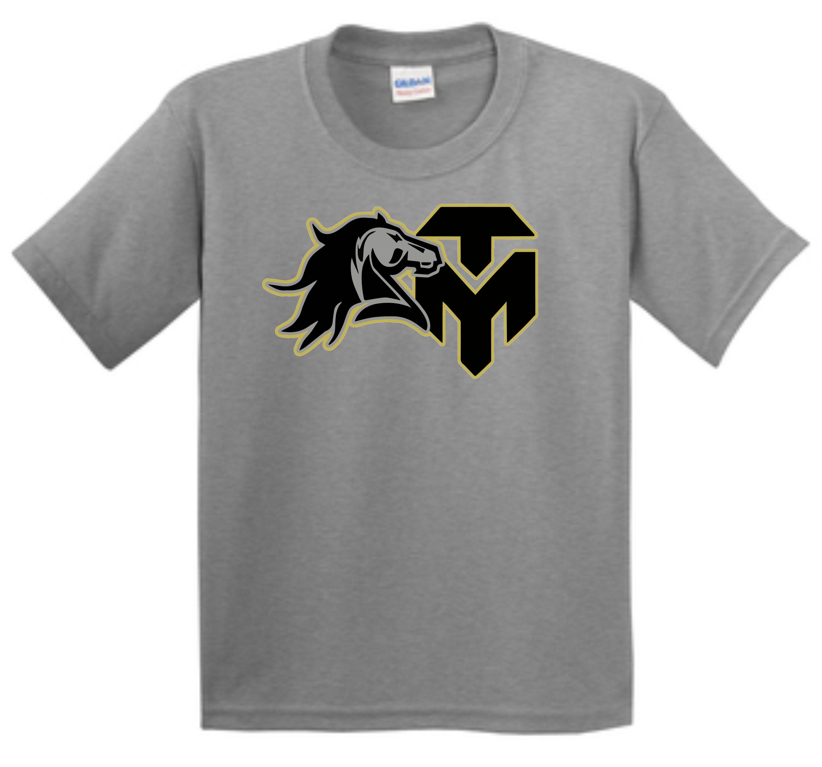 Trinity Mustangs - 5000B Gildan® - Youth Heavy Cotton™ 100% Cotton T-S ...