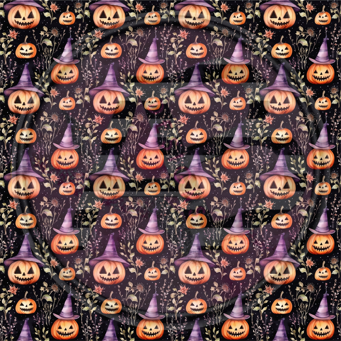 Adhesive Patterned Vinyl - Halloween 71 Smaller