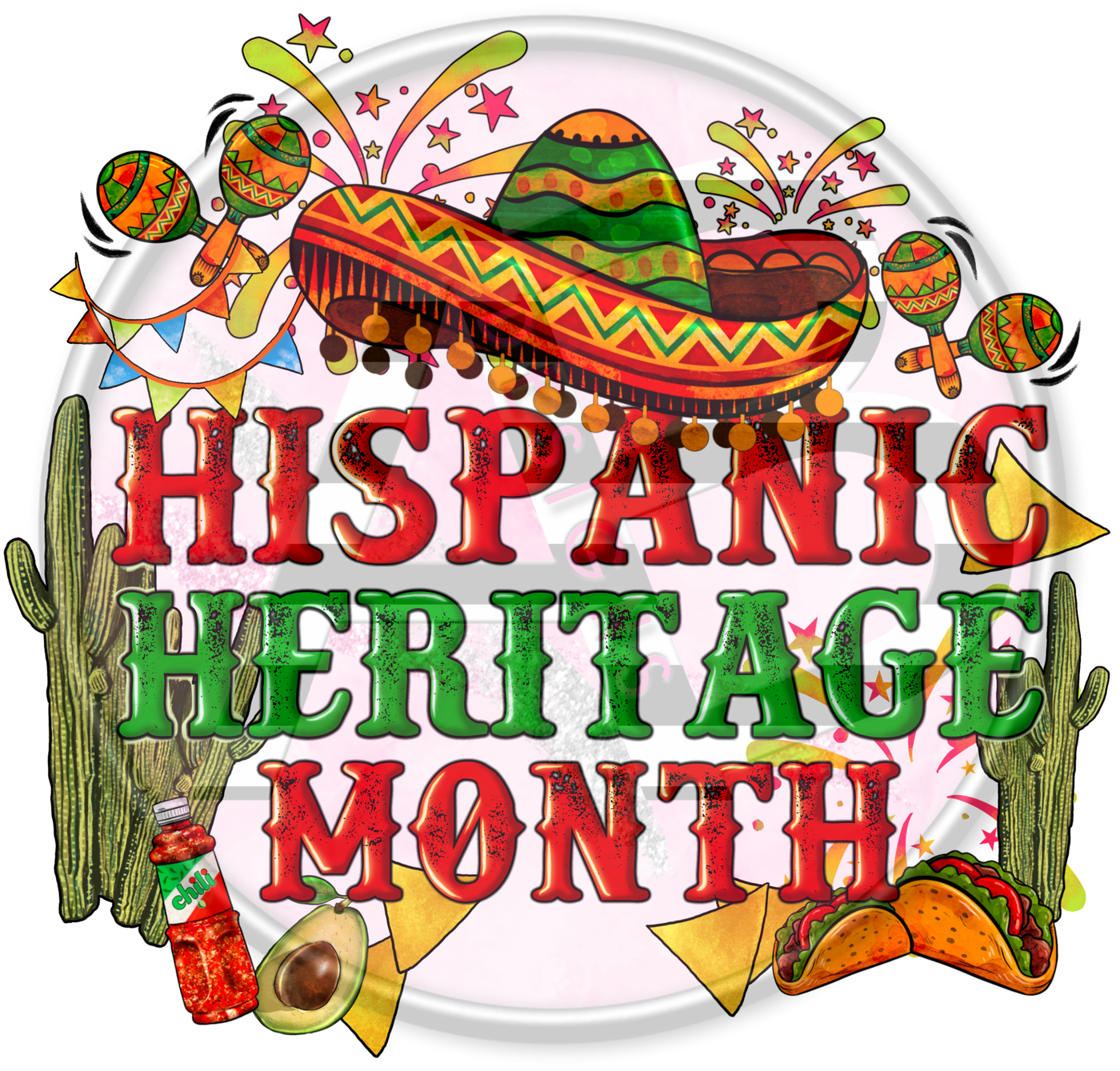 DTF Heat Transfer - Hispanic Heritage 24